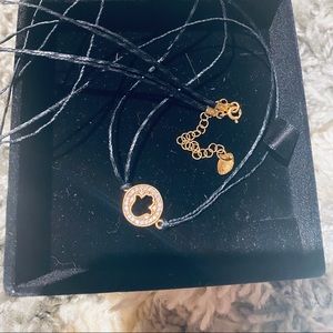 Sterling gold necklace Palm of Fate